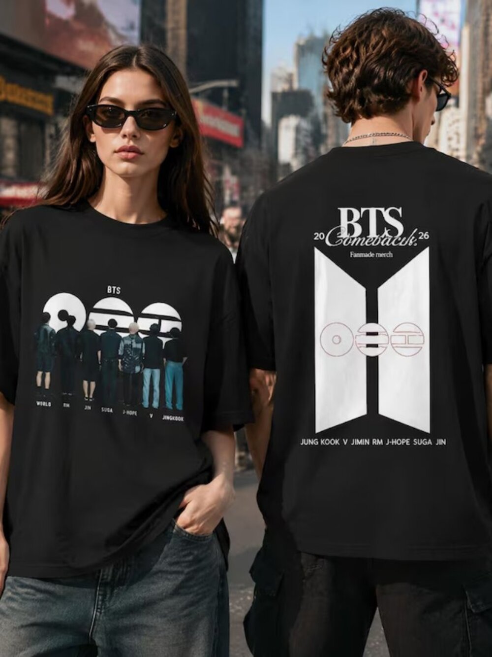 BTS Comeback 2026 Double Sided T Shirt